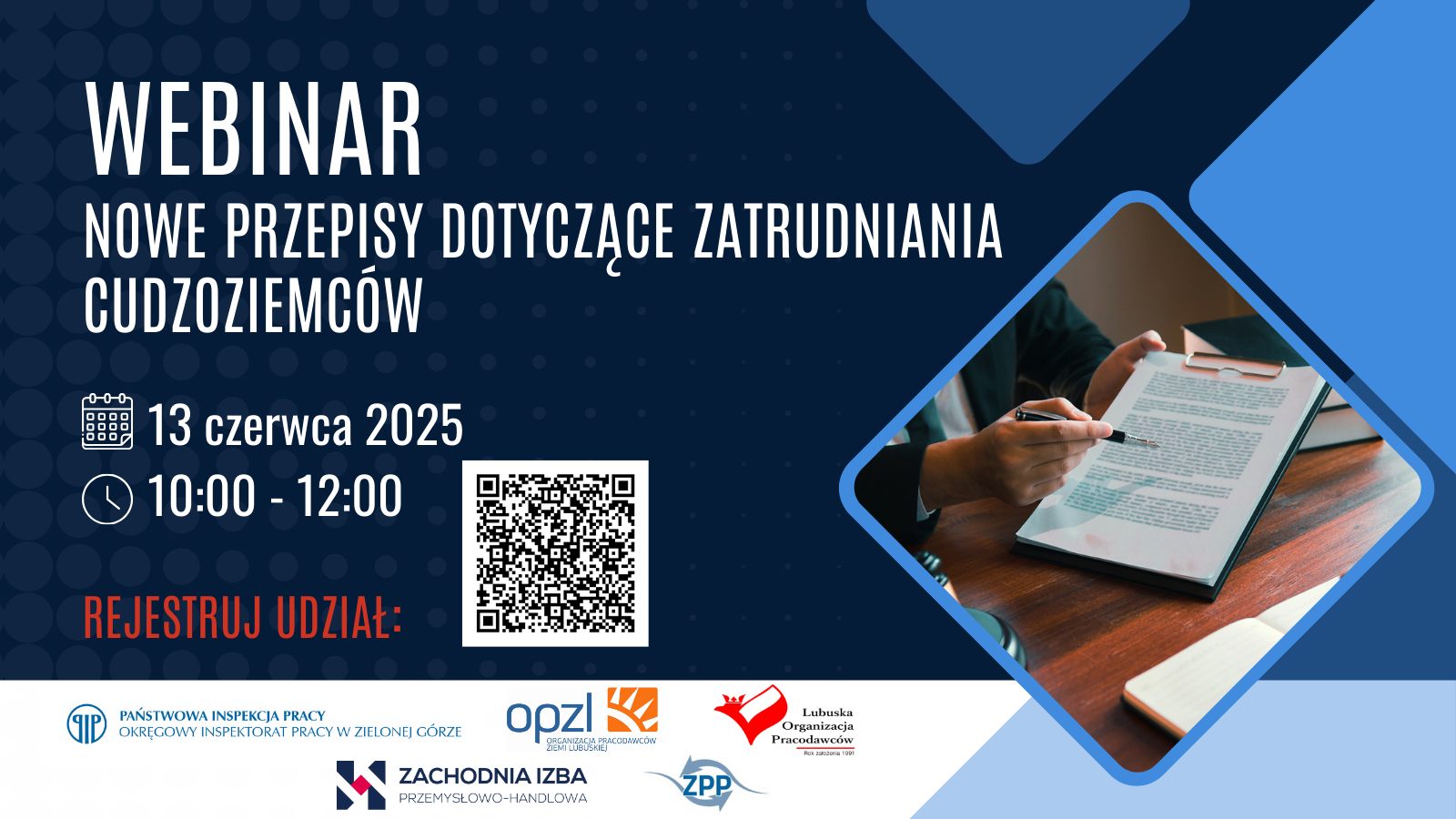 Zdjęcie artykułu Webinar dla Pracodawców – Nowe przepisy dotyczące zatrudniania cudzoziemców