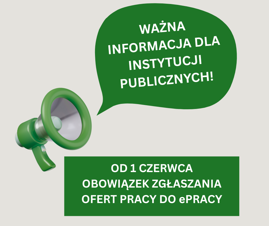 Zdjęcie artykułu Informacja dotycząca obowiązku zgłszania ofert pracy do ePracy
