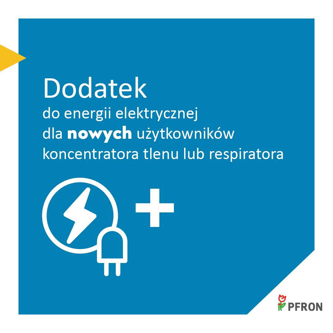 Zdjęcie artykułu Dodatek do energii elektrycznej dla nowych użytkowników koncentratora tlenu lub respiratora.